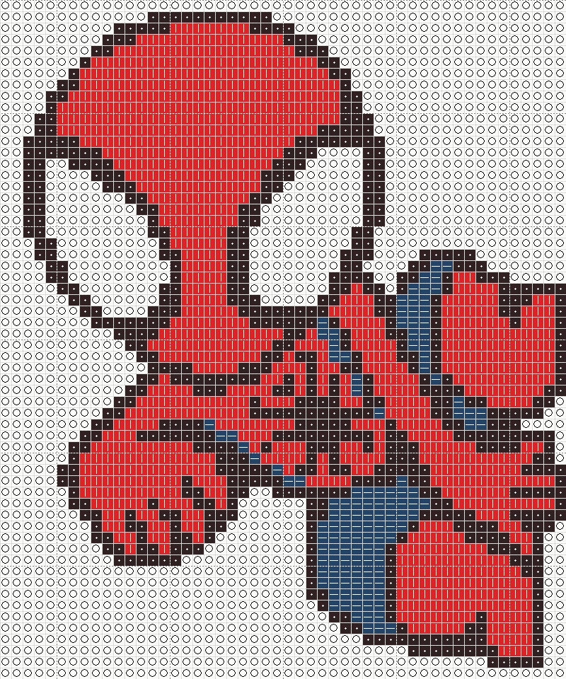 Chibi Spiderman Cross Stitch Pattern by mjoygoddess on DeviantArt