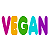 color fun Vegan icon