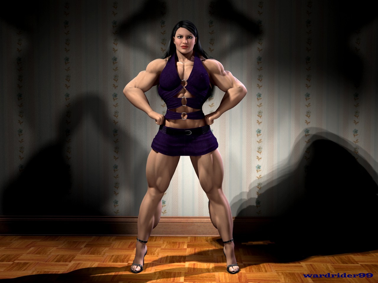 3d amazon muscle women adult pics