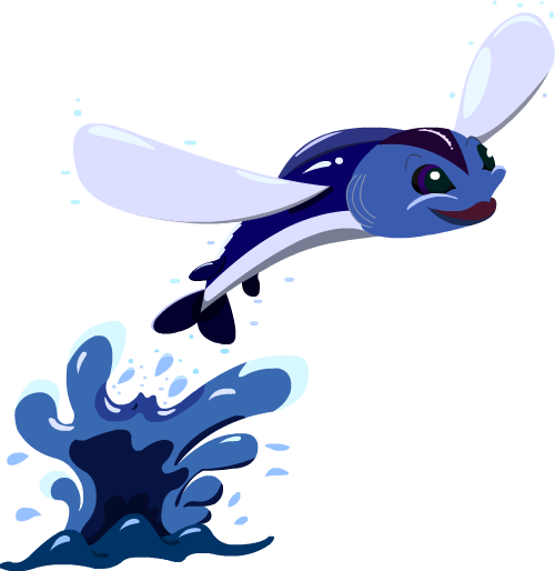 clipart flying fish - photo #19