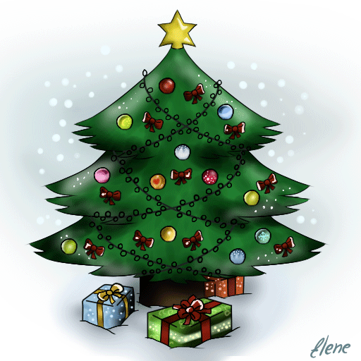 clipart christmas tree animated - photo #30