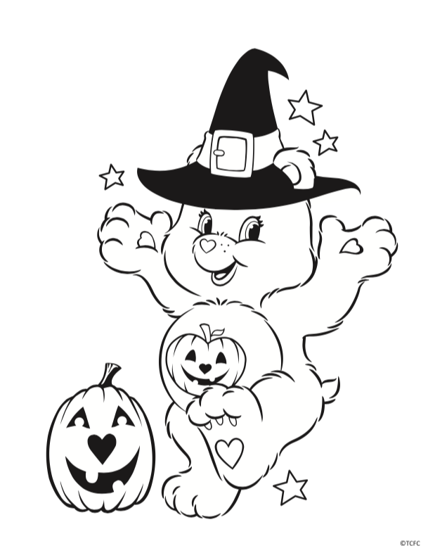 Halloween Coloring Contest by CareBearsForever on DeviantArt
