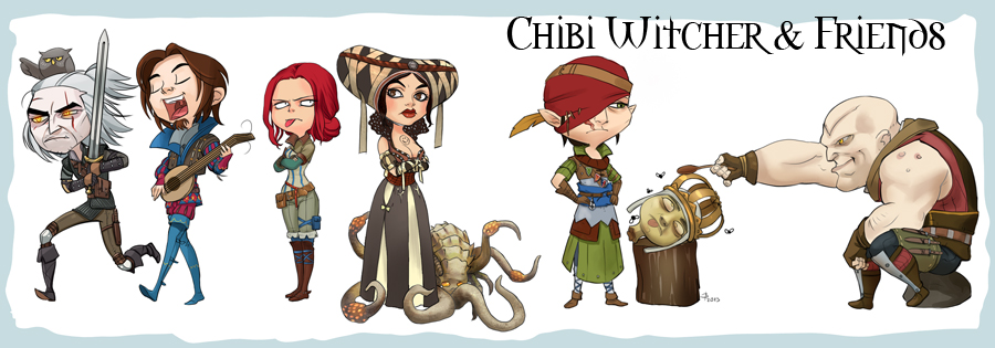 chibi_witcher_and_friends_by_engelszorn-