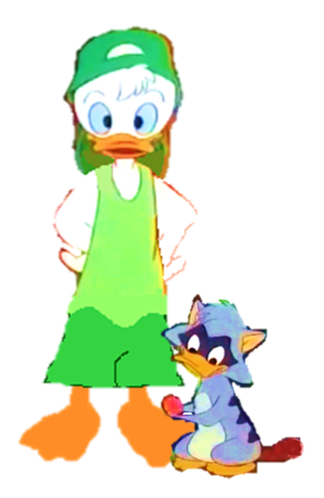 Louie Duck With His Pet Pugdaddy Quack Pack By 9029561 On Deviantart