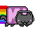 Rainbow NyanCat + Monstercat = Nyanstercat!!