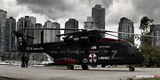 Resident Evil Umbrella Corporation Helicopter by 