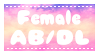 Female AB/DL Stamp by StarJita