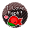 I Love Raph: Round Stamp by KawaiiKittee88