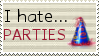 I hate parties stamp by Argussov