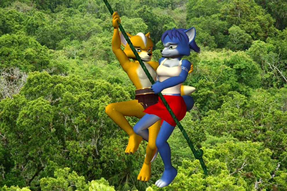 Fox and Krystal as Tarzan and Jane 2 by TheBlackNova on ...