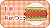 I love hotdog stamp by sosogirl123