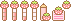 Strawberry pixel set - FREE TO USE - by Ponnui