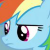 Pony Rainbow Dash What Gives? Emoticon.