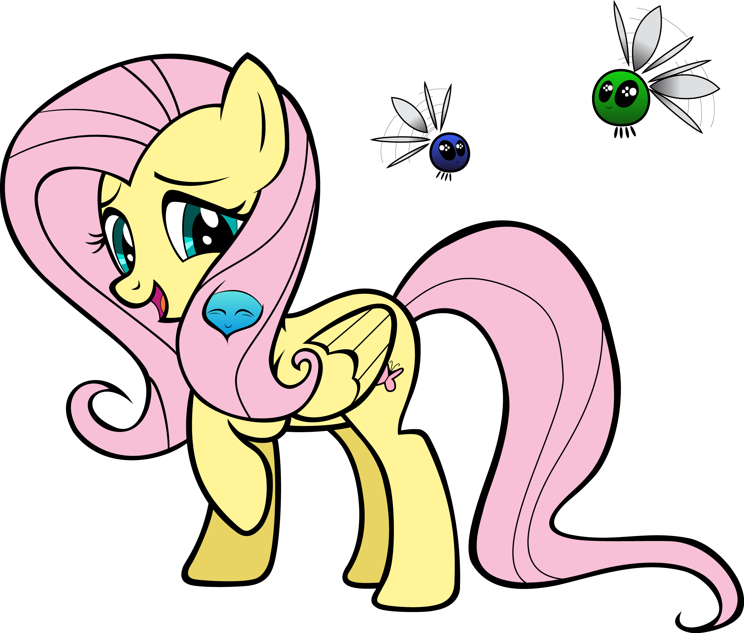 Fluttershy Coloring Page!-Vector by ComicalBrony on DeviantArt
