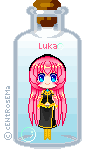 Pixel: Megurine Luka in The Bottle (Free to use) by cENtRosEMa