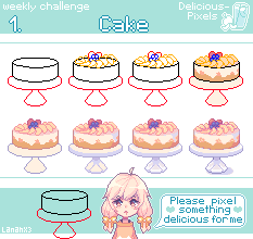 Weekly Challenge 1 - Cake by Lanahx3