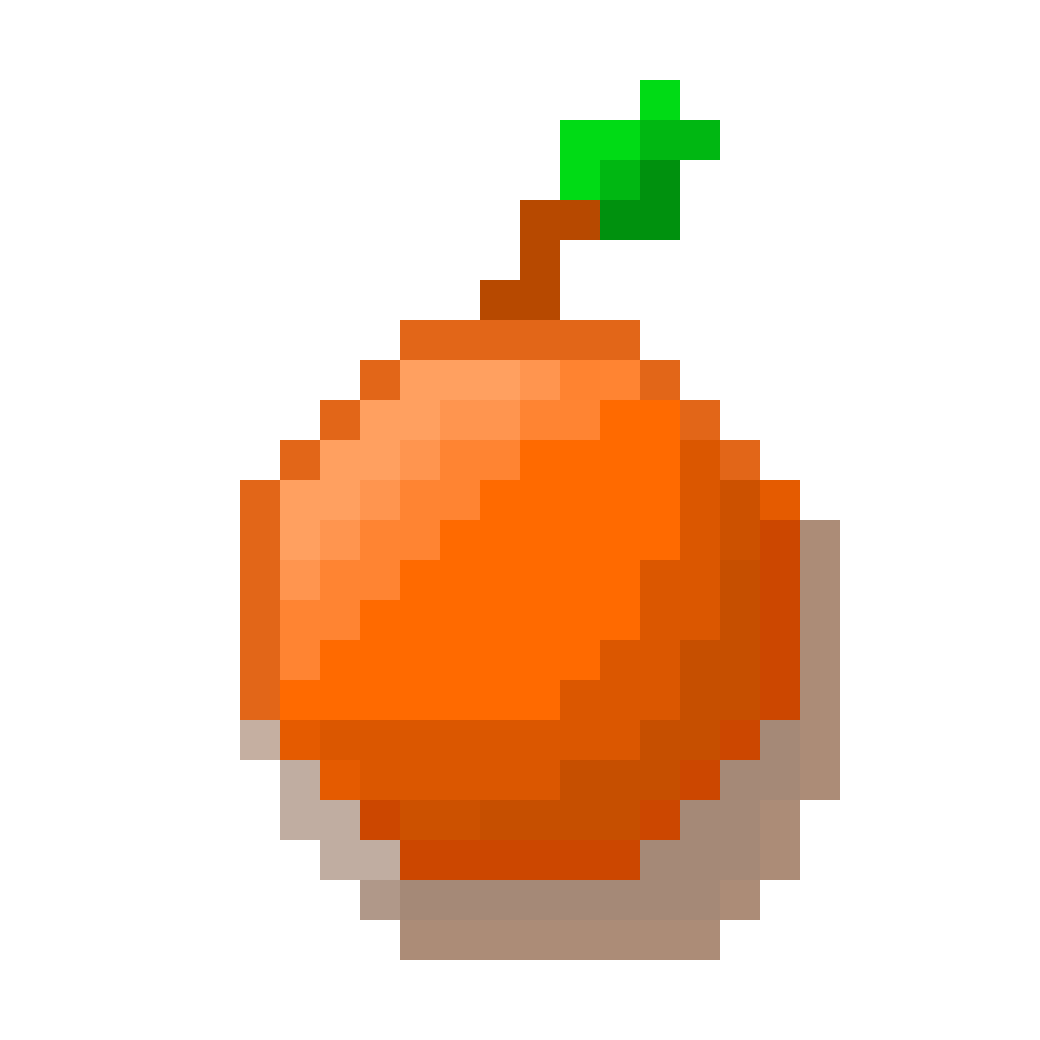 pixel art orange