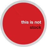 This Is Not Stock Sticker by cgartiste