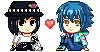 Sei and Aoba: Pixel Love by Zaziki7