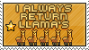 Always Return Llamas by tRiBaLmArKiNgS